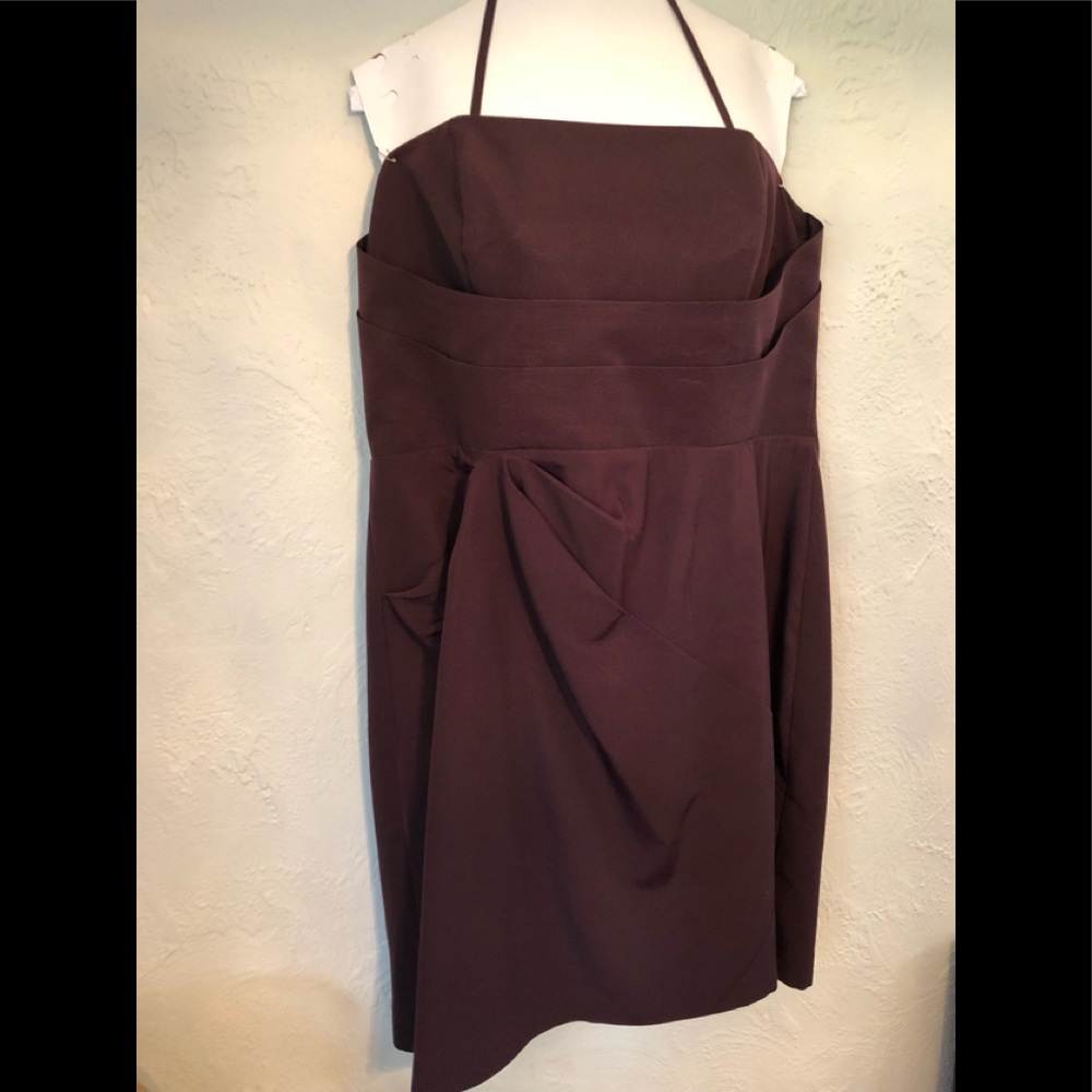 Ann Taylor Silk Plum Cocktail, Bridesmaid dress